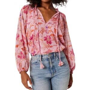 NEW MISA LOS ANGELES bella long sleeve top in pink